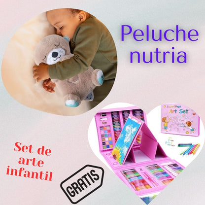 Super promo Peluche🧸 Nutria $132500. 🤩Gratis Set de Arte🎨Infantil