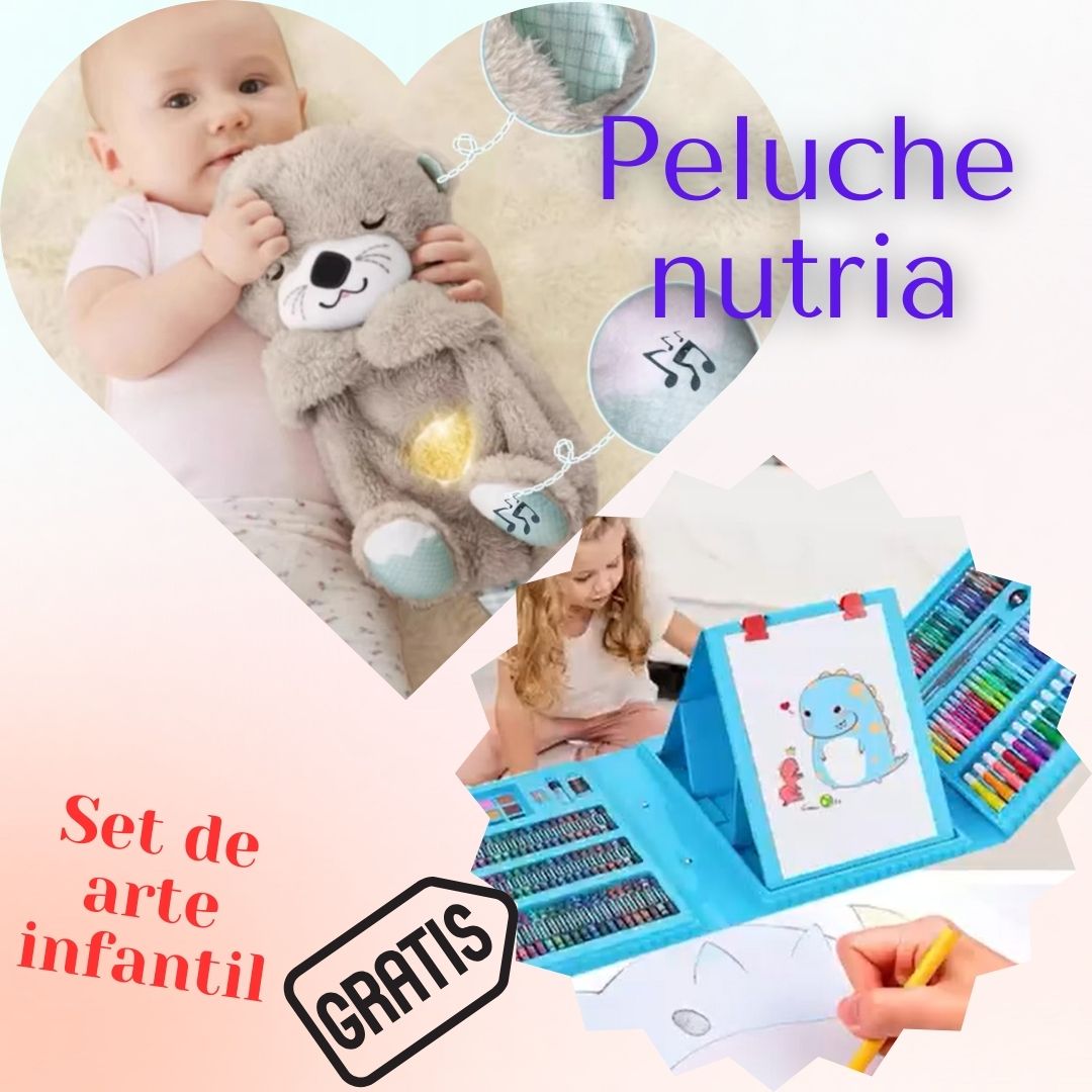 Super promo Peluche🧸 Nutria $132500. 🤩Gratis Set de Arte🎨Infantil