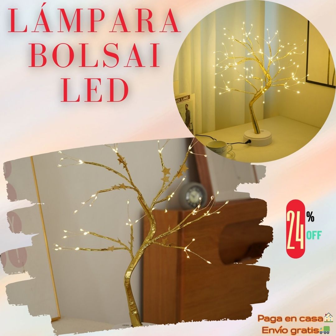 Lámpara🎄Bonsai Led.👉Super promo del 24%Off🤩