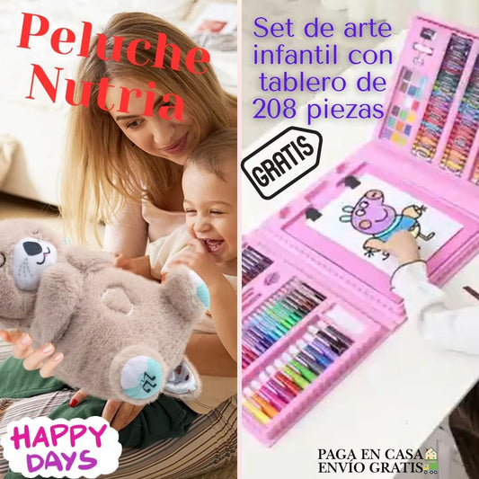 Super promo Peluche🧸 Nutria $132500. 🤩Gratis Set de Arte🎨Infantil