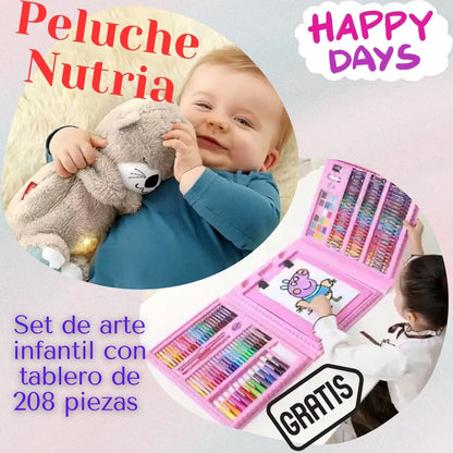 Super promo Peluche🧸 Nutria $132500. 🤩Gratis Set de Arte🎨Infantil