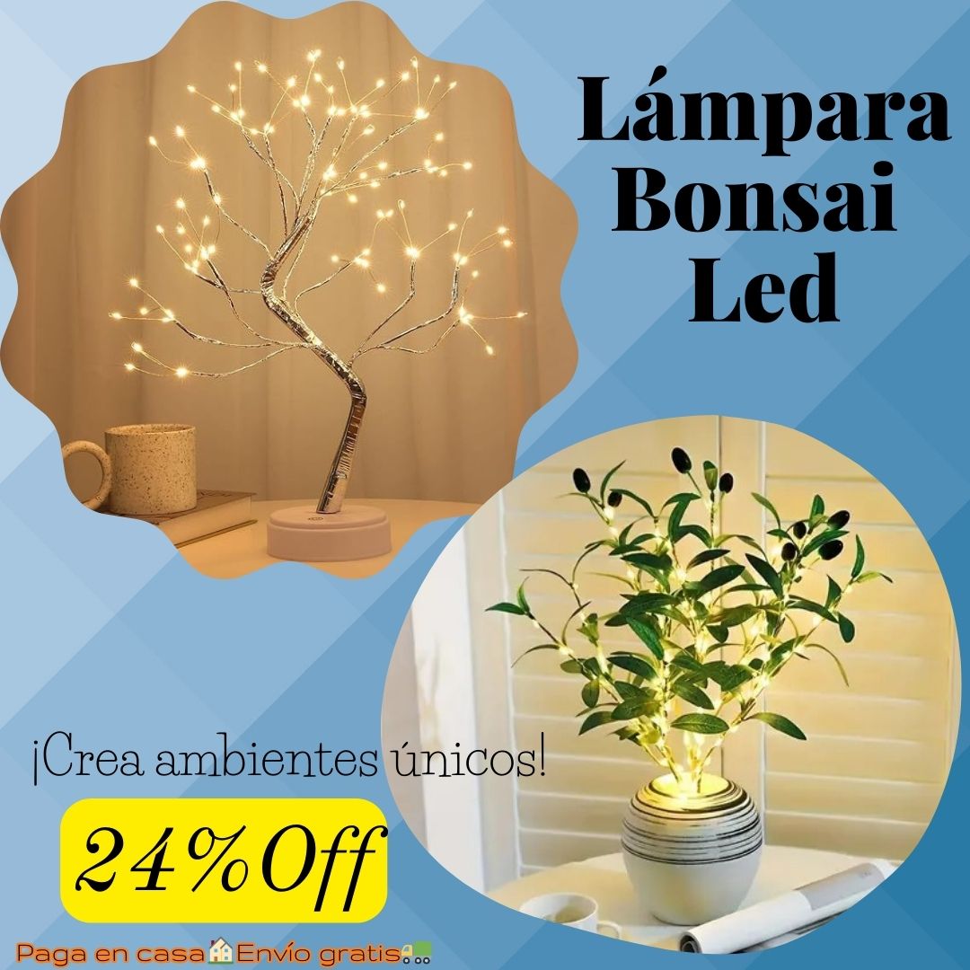 Lámpara🎄Bonsai Led.👉Super promo del 24%Off🤩