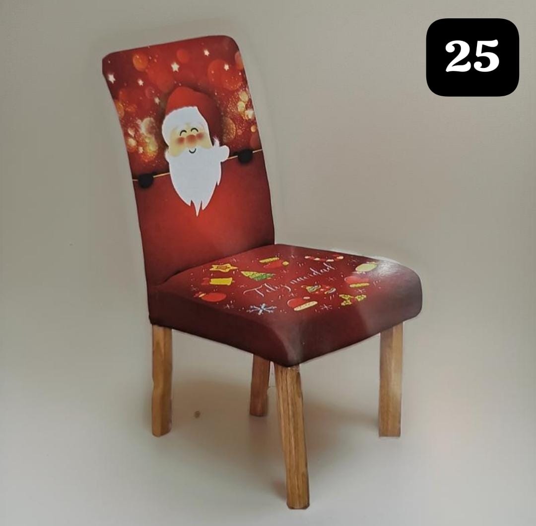 -20%Off🤩Funda para Silla🪑Comedor navideña PREMIUM. Super promo🎄. 4, 6 y 8 Puestos