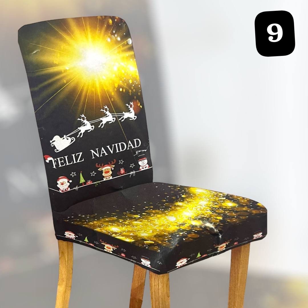 -20%Off🤩Funda para Silla🪑Comedor navideña PREMIUM. Super promo🎄. 4, 6 y 8 Puestos