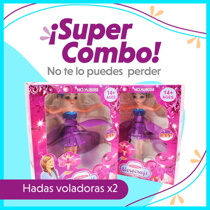 Super Combo🥰. Hadas🧚‍♂️voladoras X2.🎁 Por solo $119500. ¡¡Asegura el 24 desde yaa!!